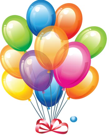 Happy Birthday Balloons And Cake - ClipArt Best
