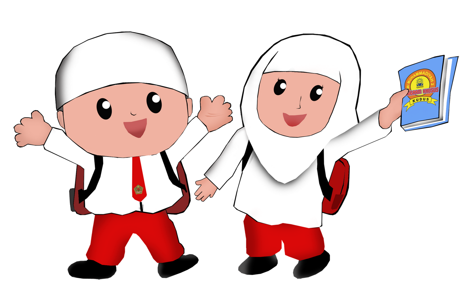 Gambar Kartun Anak Lucu | Muslim dan Muslimah