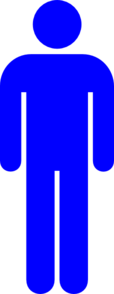 Blue Man Clip Art - vector clip art online, royalty ...