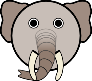 Indian Elephant Head Clipart - Free Clipart Images