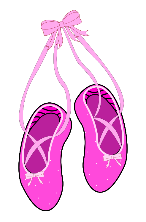 Ballet Shoes Clip Art - Tumundografico