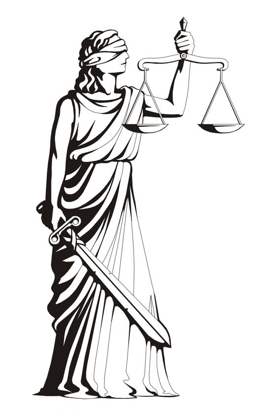 Lady justice, Lady and Symbols