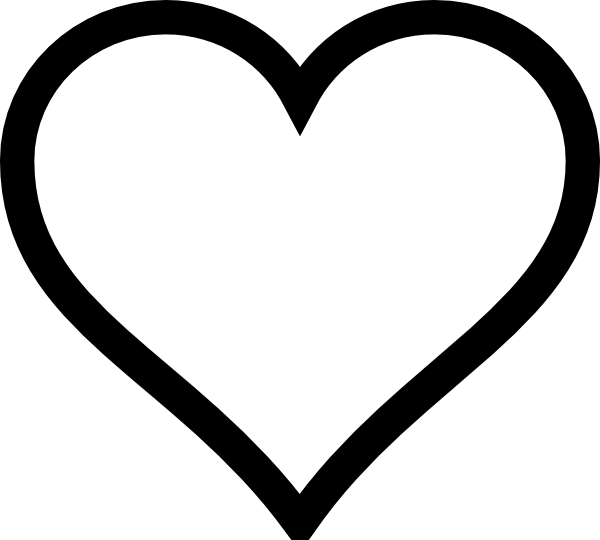 Clipart cartoon heart outline