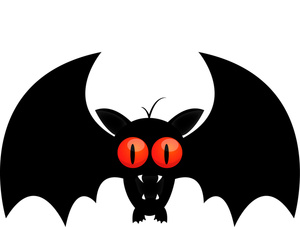Halloween Bat Clipart Black And White - Free ...