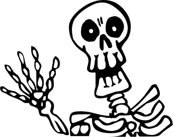 Scary Cartoon Skeleton - ClipArt Best
