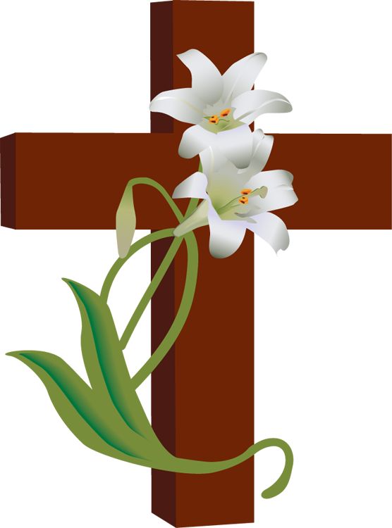 Christian easter, Easter cross and Flower