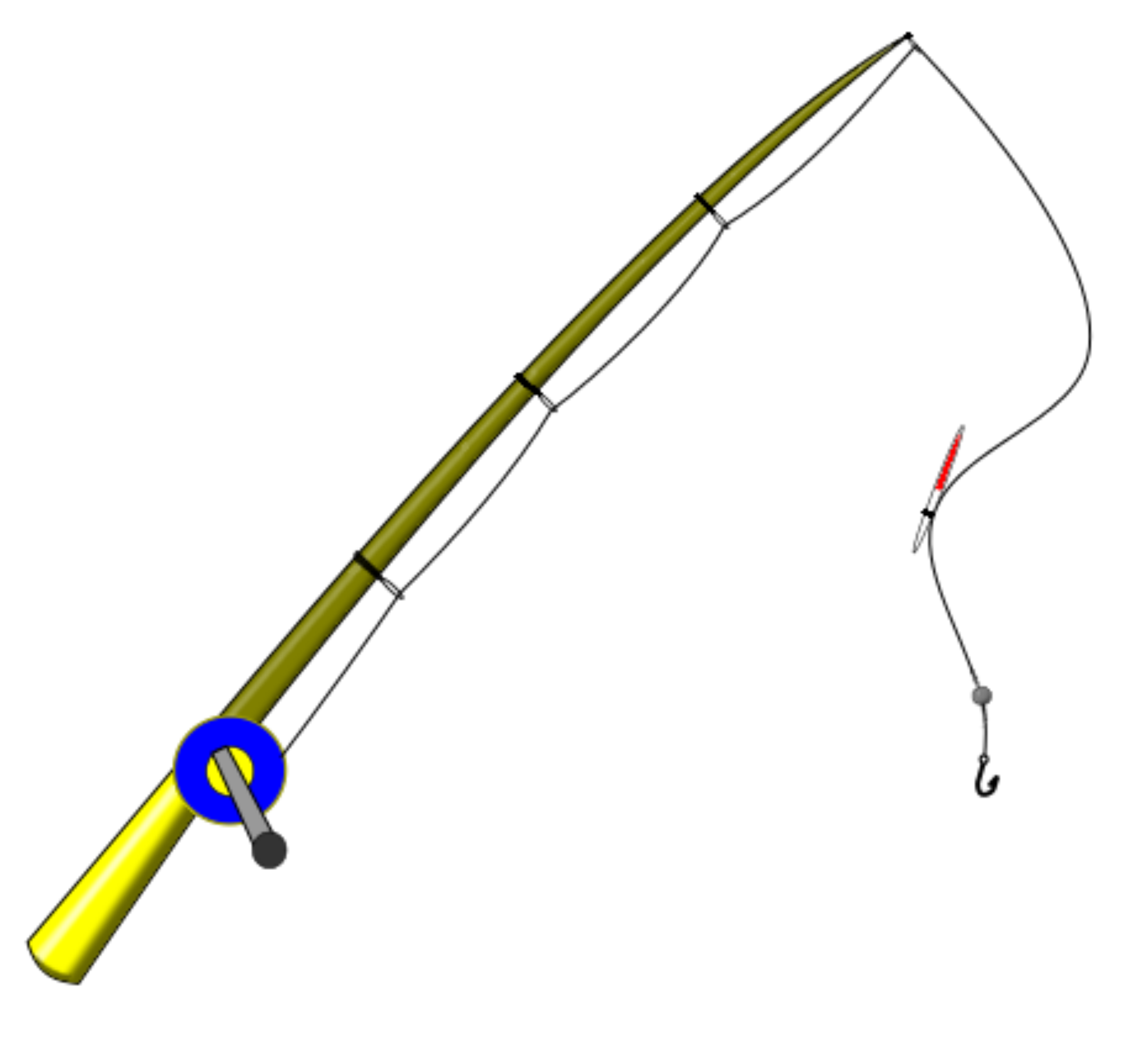 Fishing pole clip art fishing rod - Clipartix