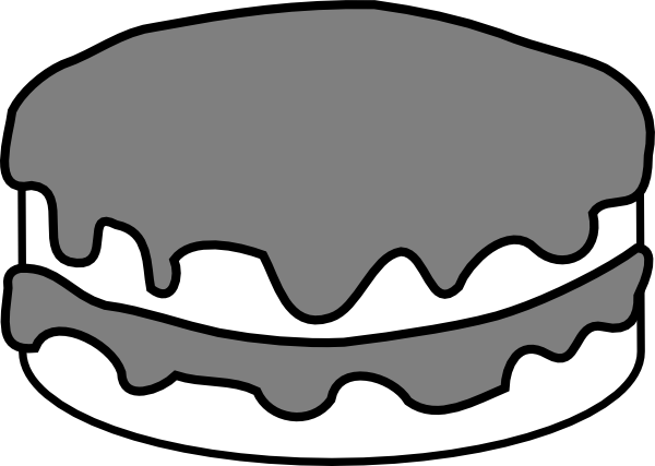 Cake Clip Art Black And White - Free Clipart Images