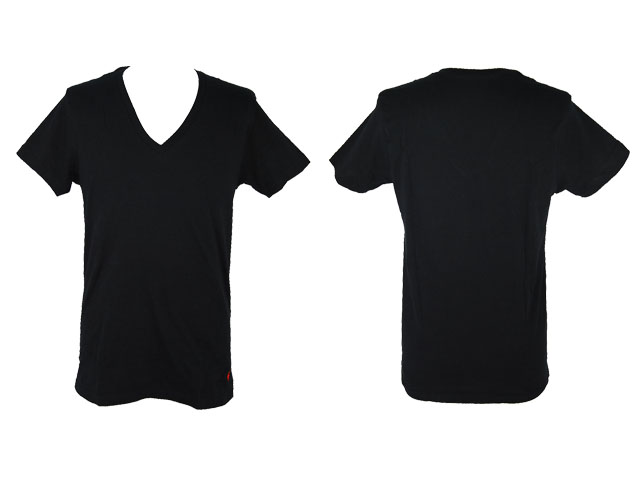 Blank V Neck T Shirt Template