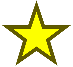 Gold Star image - vector clip art online, royalty free & public domain