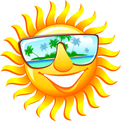 Elements of Summer Sun vector art 03 - Vector Other free download