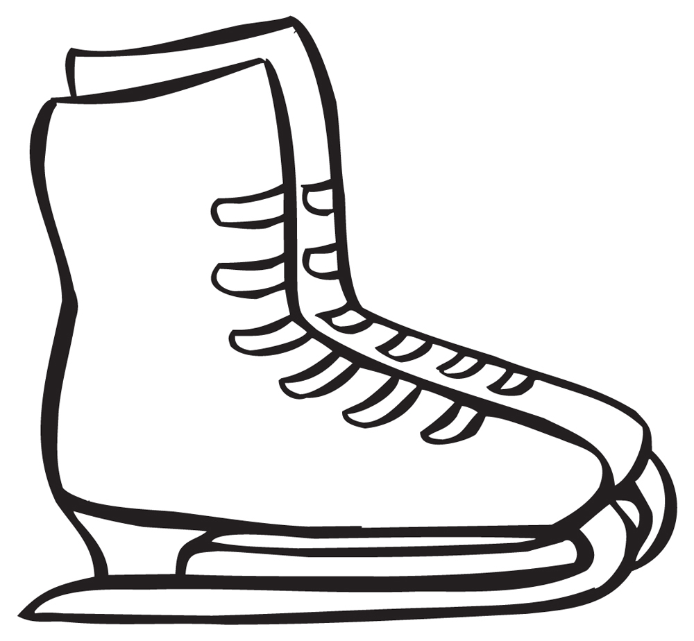White Cartoon Ice Skate ClipArt Best