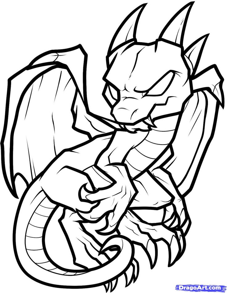 Baby Dragon Coloring - ClipArt Best