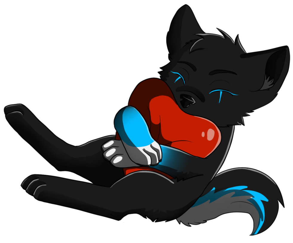 Blue Thunder Cuddle Heart ~ by oO-Howling-Wolf-Oo on DeviantArt
