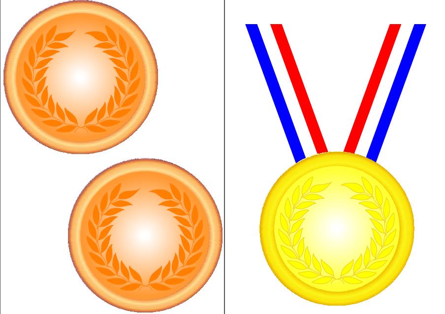 Olympic gold medal clipart