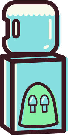 Stock Illustration - Illustration of a water cooler