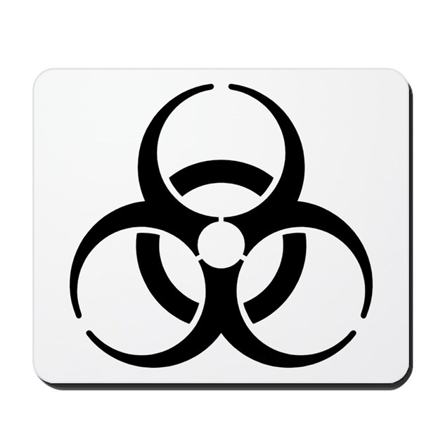 Nuclear Symbol Mousepad by symbolgear