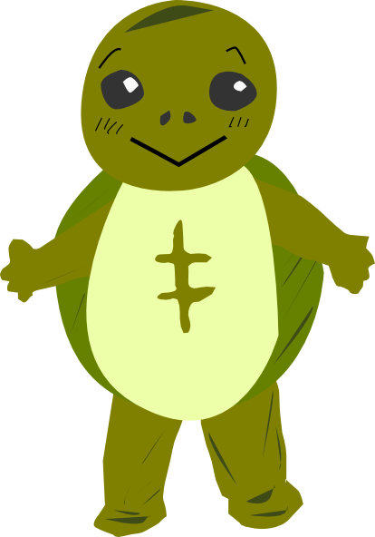 Turtle Character clip art Free Vector / 4Vector