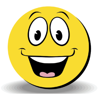 Excited face clipart