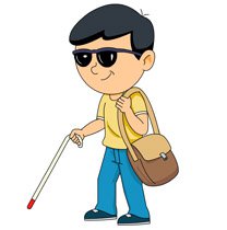 Blind people clipart