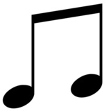 Quarter note on a white background" Stock photo and royalty-free ...