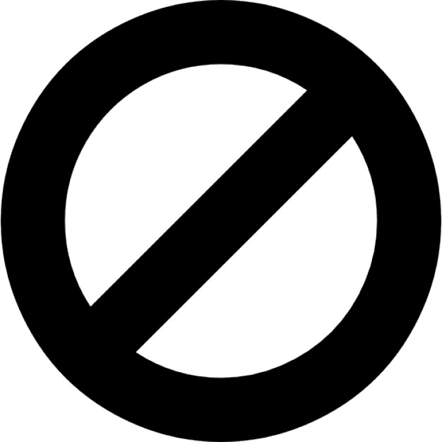 Ban circle symbol Icons | Free Download