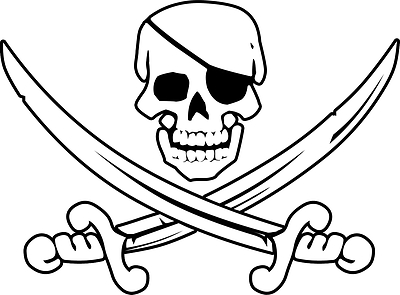 Skull With Eye Patch - ClipArt Best