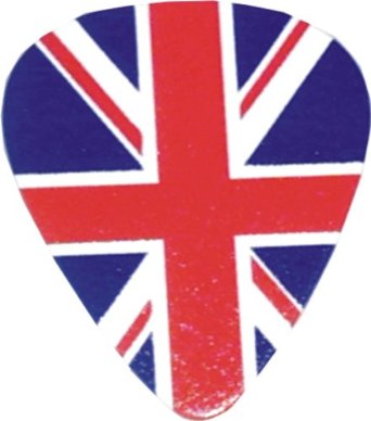 British Flag Union Jack logo Guitar Pick: Clothing