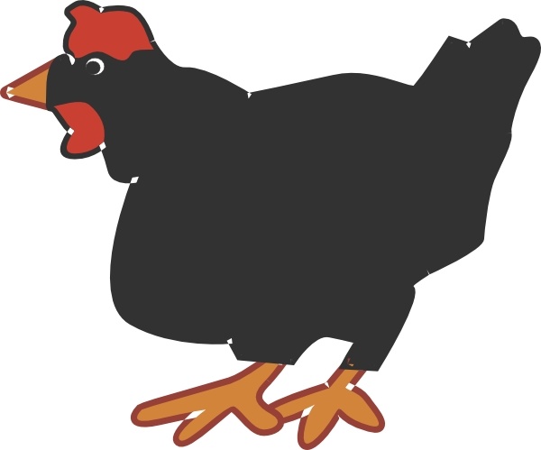 Hen clip art Free vector in Open office drawing svg ( .svg ...