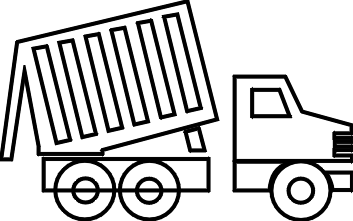Dump Truck Clipart Black And White - Free Clipart ...