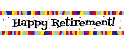 Retirement banners clipart
