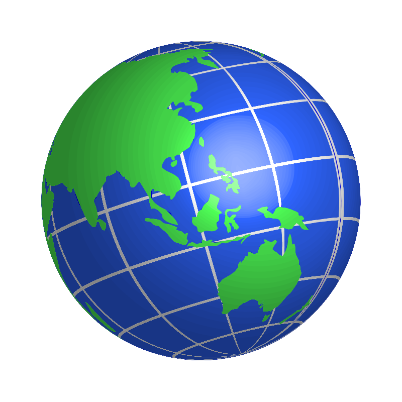 Usa world globe clipart vector