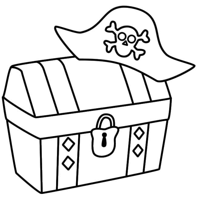 jolly roger flag coloring page  clipart best