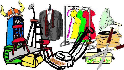 Yard Sale Items Clipart