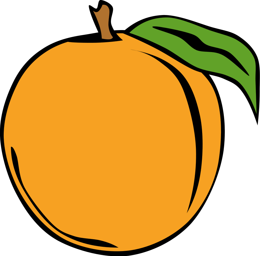 Vector Clipart Fruit Free Peach - ClipArt Best