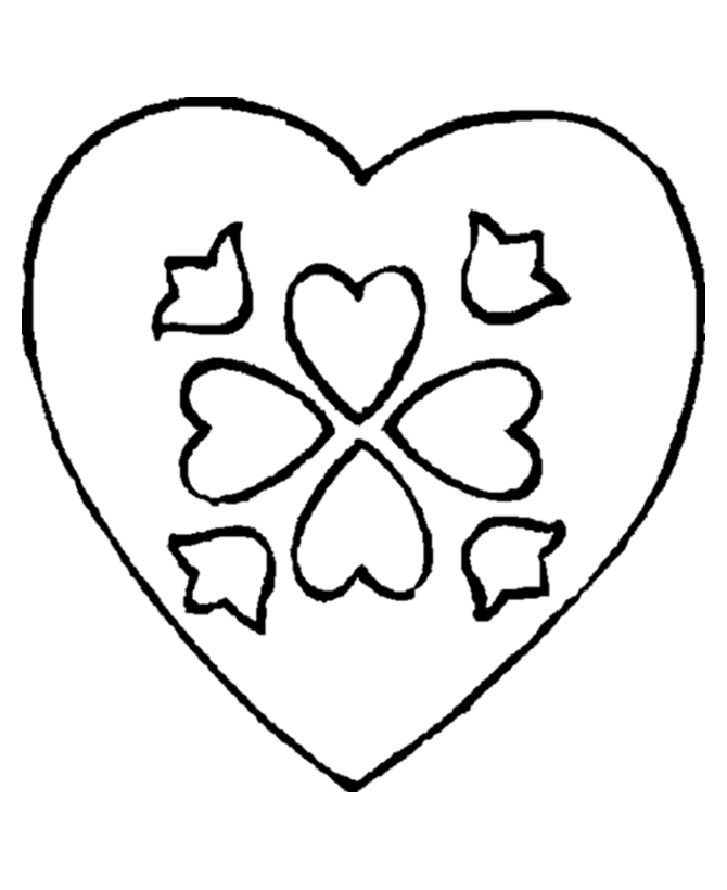 Hearts And Flowers Coloring Pages - AZ Coloring Pages