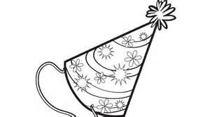 Coloring Page Party Hat | Coloring Pages