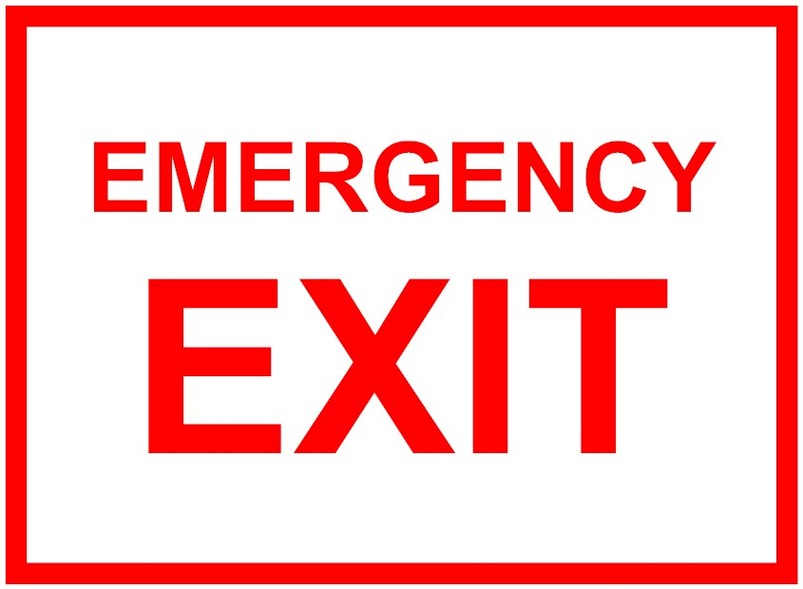 Emergency Exit Signs Clipart - Free to use Clip Art Resource