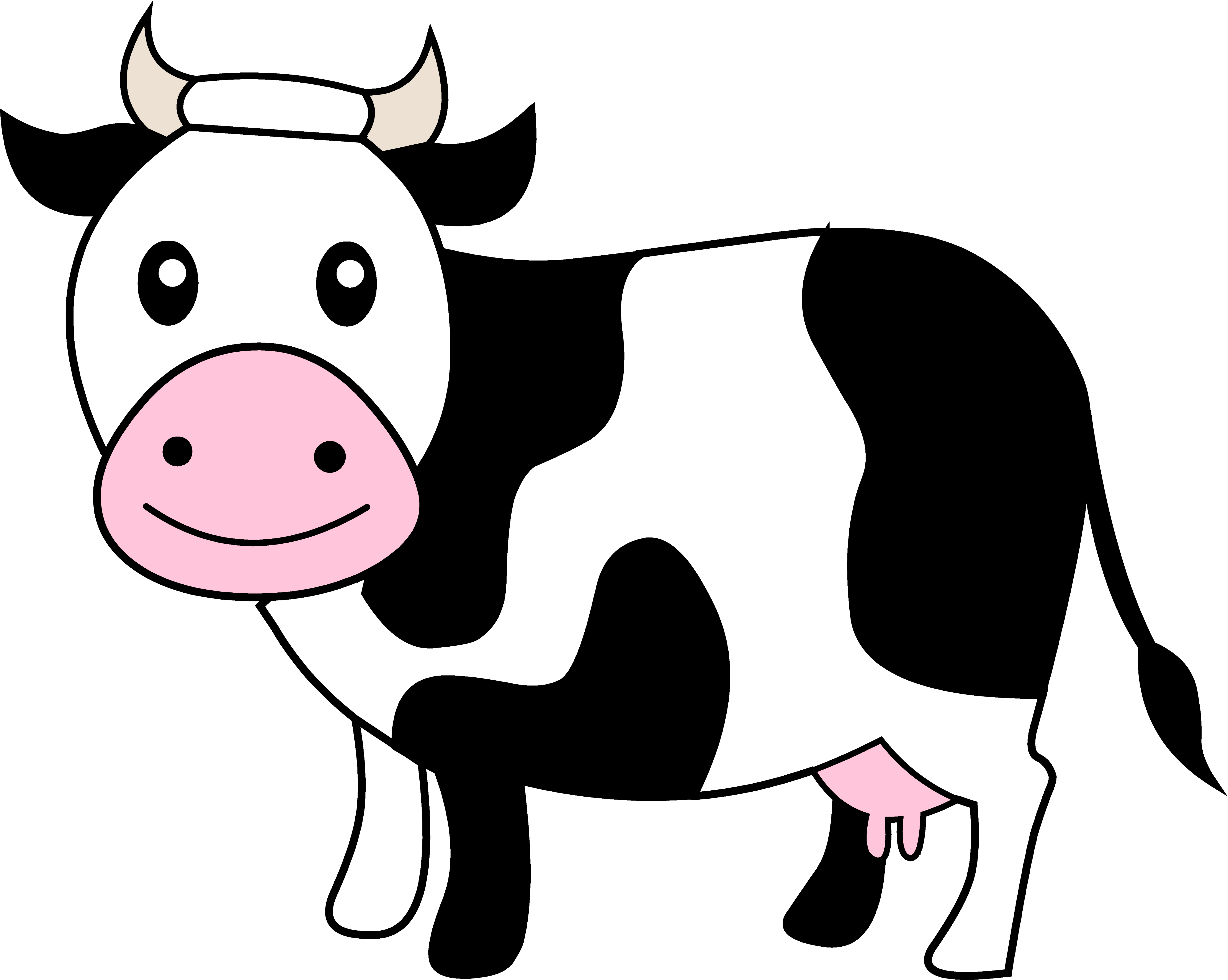Free Black And White Cow Clipart Clipart - Free to use Clip Art ...
