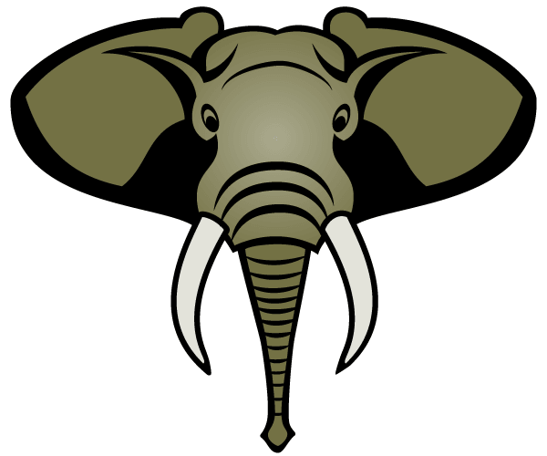 Free elephant head clipart