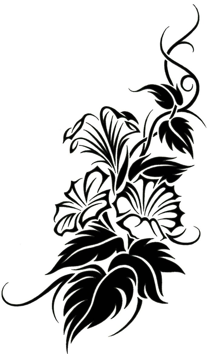 flower tattoo clip art - photo #12