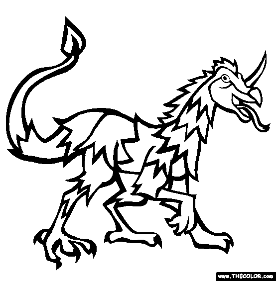 514 views Cryptids Online Coloring Pages | Page 1