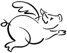 Drawing Flying Pig - ClipArt Best