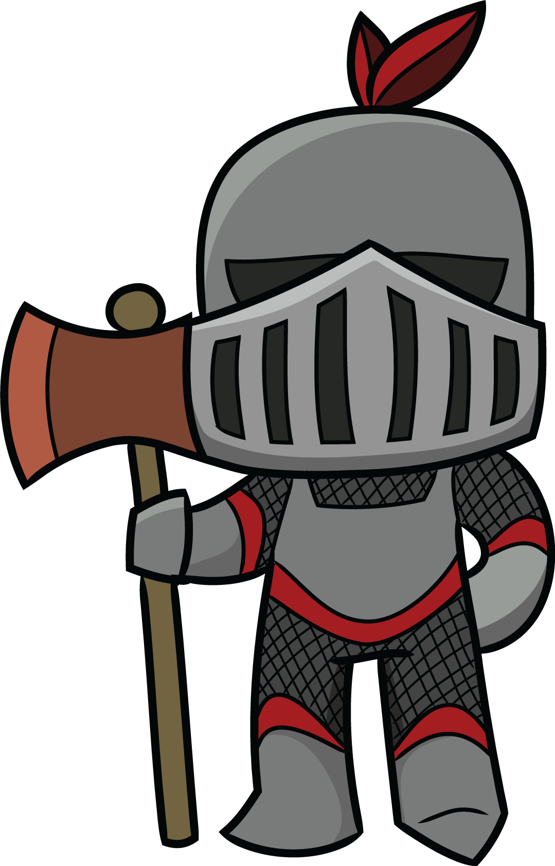 Cartoon knights clipart