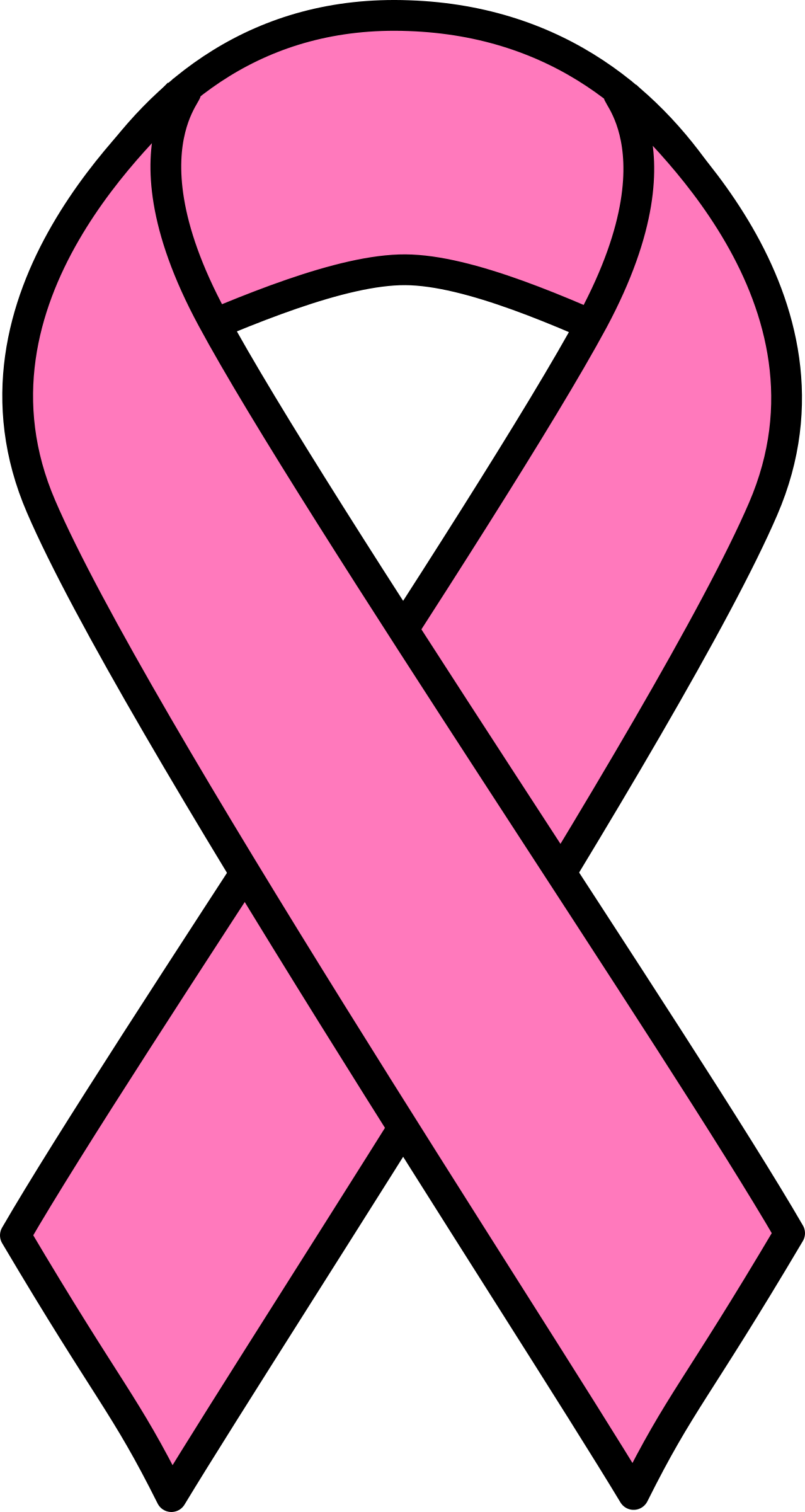 Clipart - Pink Breast Cancer Ribbon