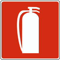 Fire Extinguisher symbol | Fire Department Sign |a5370