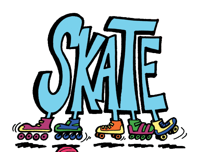 Roller Skates Clipart - Tumundografico