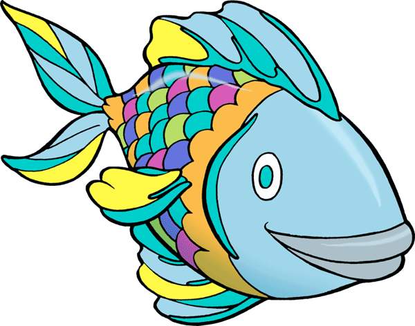 rainbow fish clip art free - photo #4