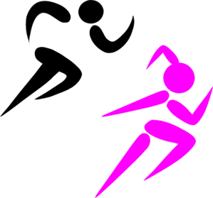 Girl Running Clip Art - vector clip art online ...