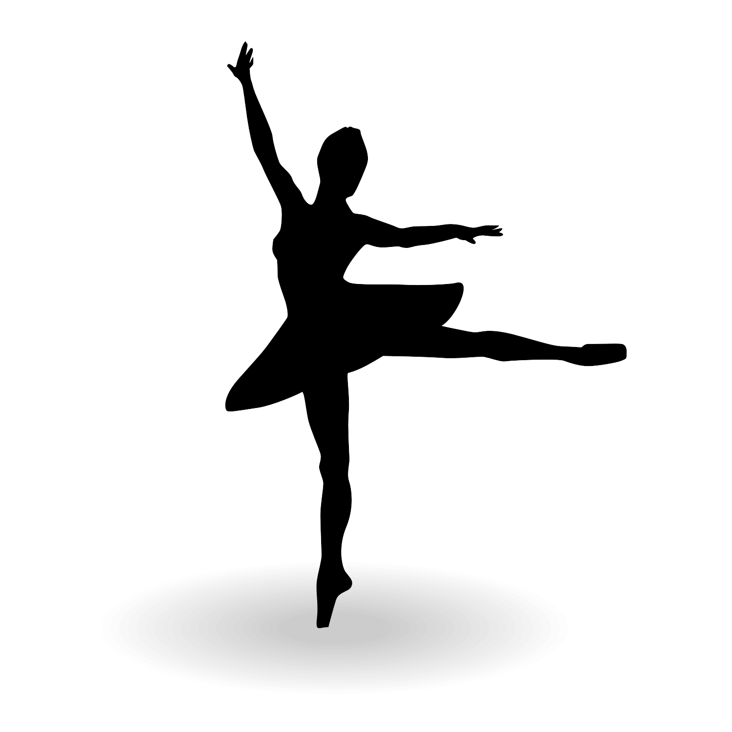 Free ballerina silhouette clipart